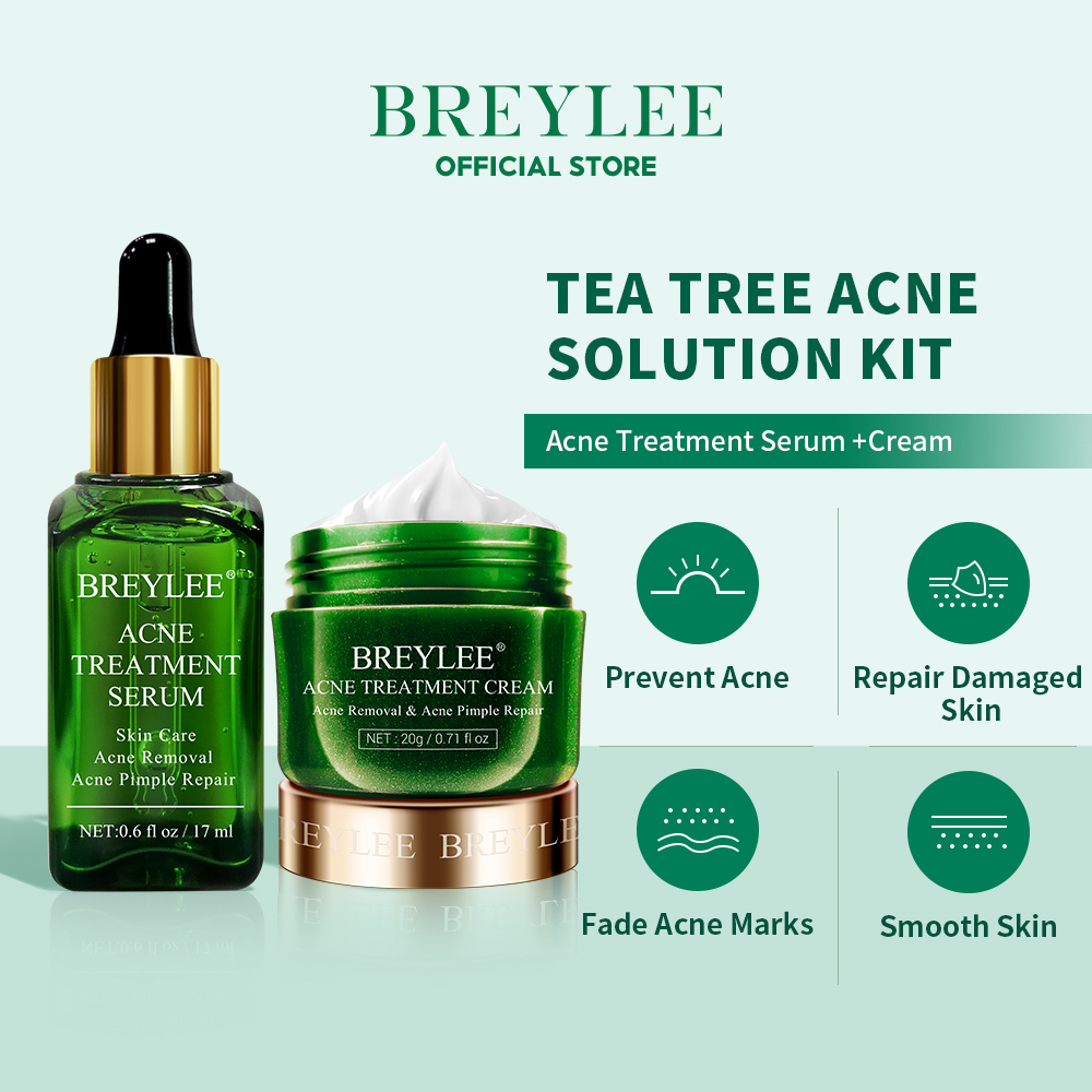 Breylee Acne Treatment Skincare Series Serum Cream Acne Treament Set Shopee Philippines