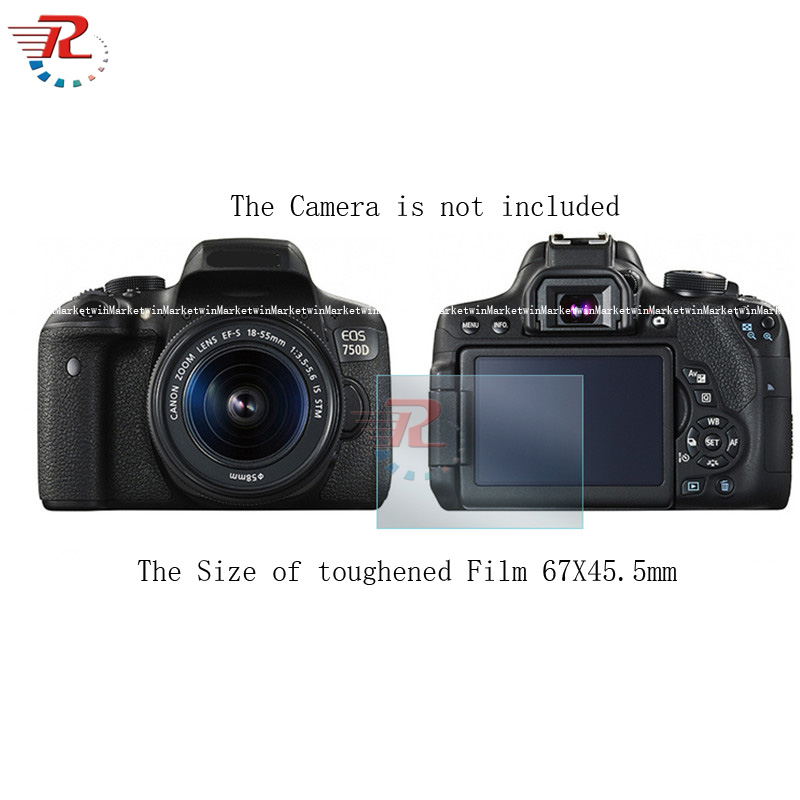 Canon EOS 750D Camera Tempered Glass Screen Protector For Canon