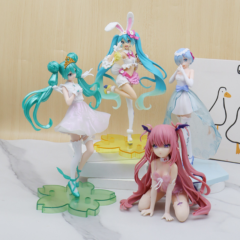 42 Style Anime Sexy Car Action Figure Hatsune Miku Rem Ram Nami Yuuki ...