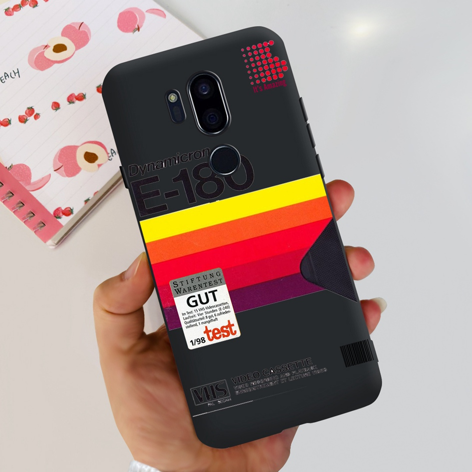 Case For LG G7 ThinQ Casing G710EM Fashion Pattern Ultra Slim TPU Black  Silicone Soft Case LG G7 PlusTPU Phone Cover