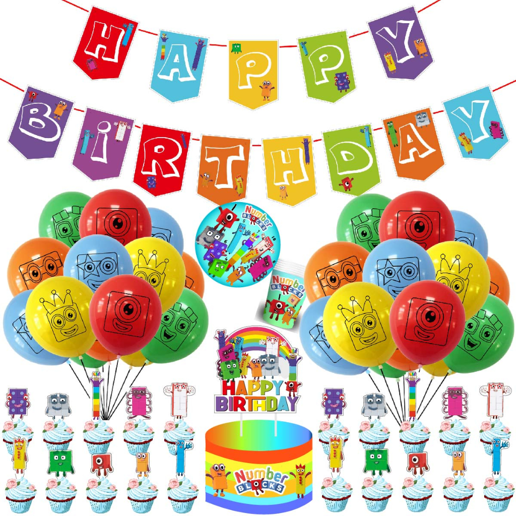 Chiikawa Party Supplies Birthday Decorations Set Balloons Cake Toppers Banner