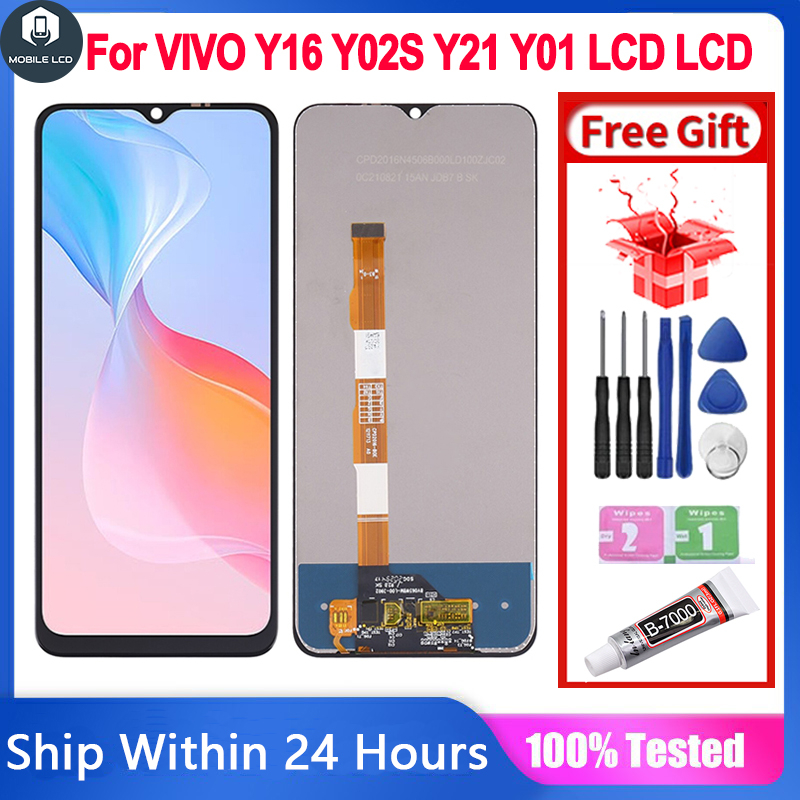 Original LCD Compatible For VIVO Y16 Y02S Y21 Y21S Y01 LCD Screen ...