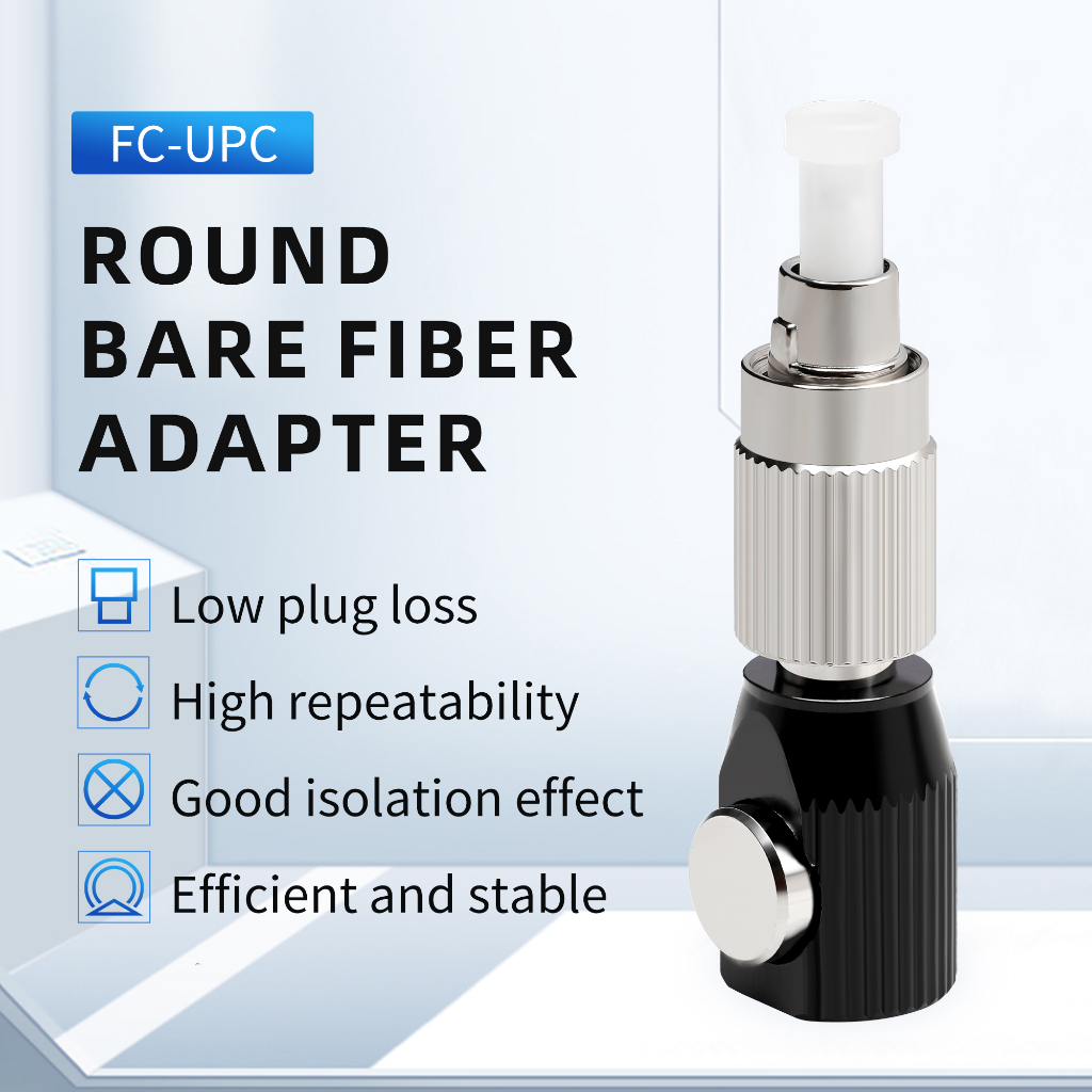 Round Bare Fiber Temporary splice adapter Test Bare Fiber conversion ...