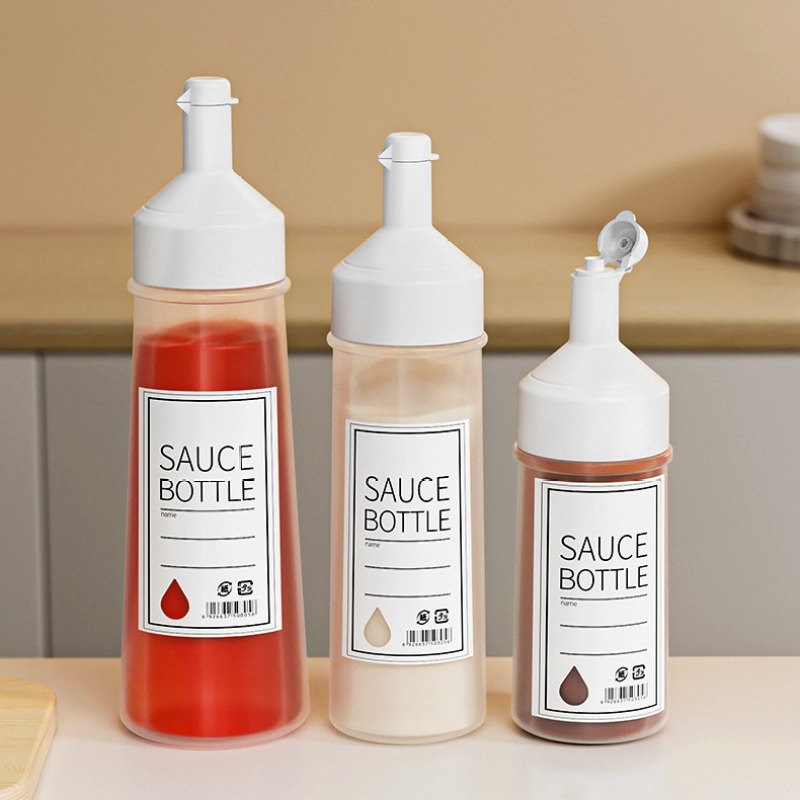 250/350/450ml Plastic Sauce Bottle Squeeze Bottles Syrup Mustard
