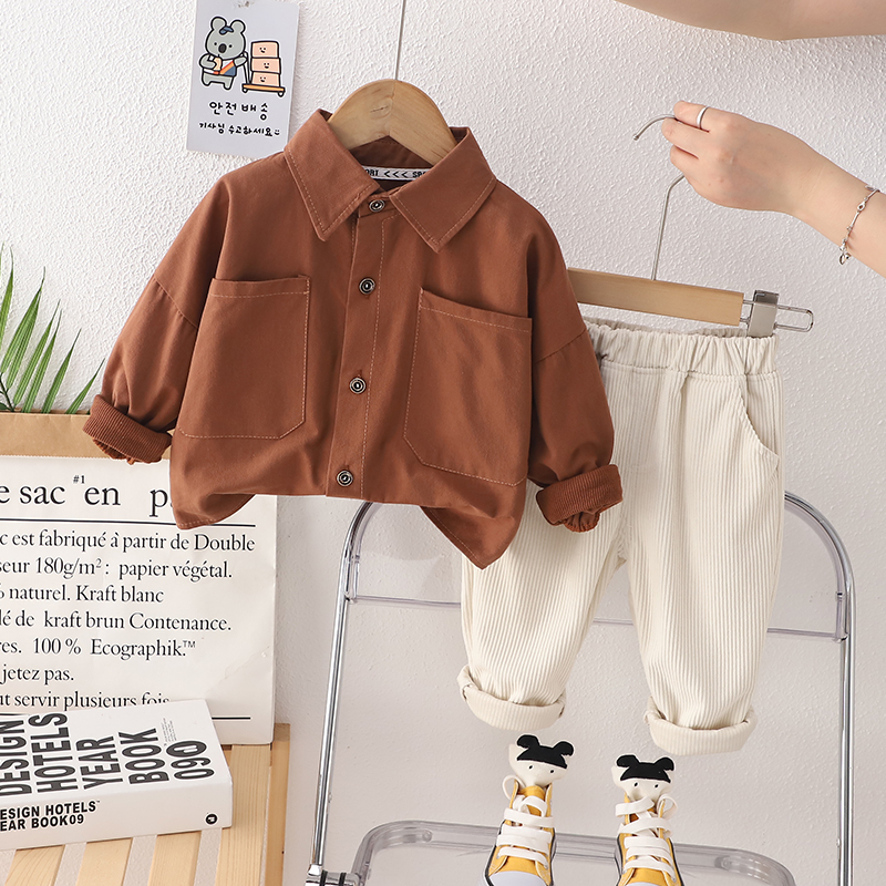 Autumn Baby Boys Causal corduroy Clothes Suits Toddler Infant Clothing