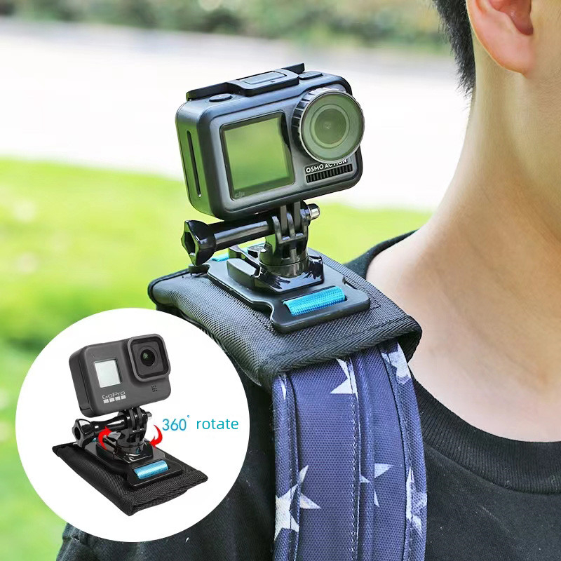 Backpack Shoulder Strap Bracket Mount for GoPro Hero 10 9 8 7 6