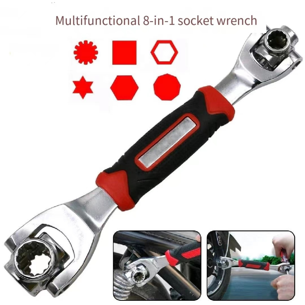 Multi-purpose 8-in-1 360-degree multi-directional rotating socket ...