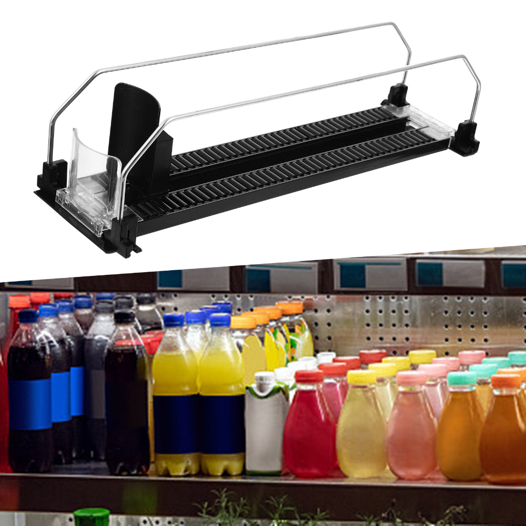 [sparkfire1] Self Pushing Dispenser Storage Tray Drink Organizer Pusher
