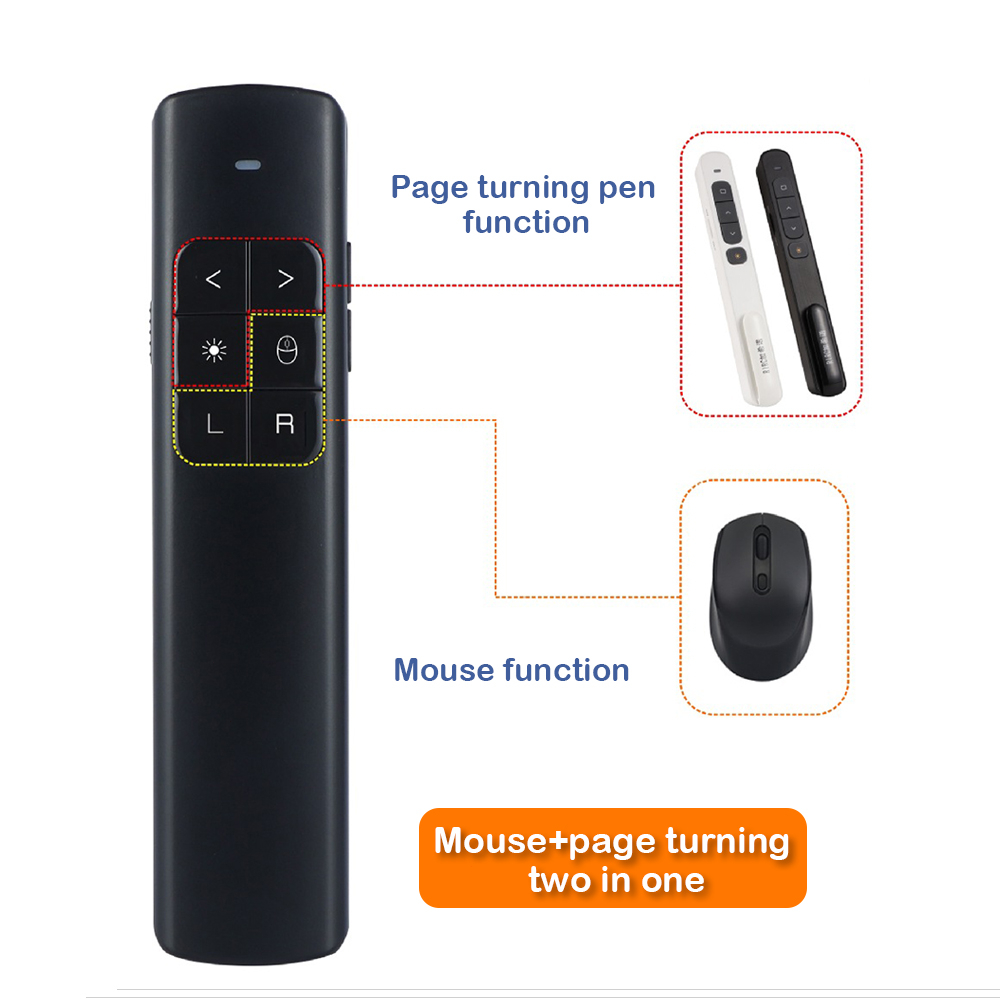 PowerPoint Pointer Presentation with Laser PPT Presenter Remote Clicker ...