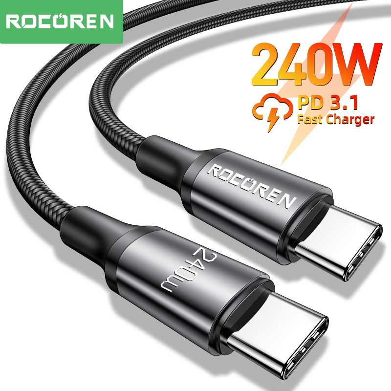 Rocoren W W W Usb Type C To Usb C Cable Pd W A Fast