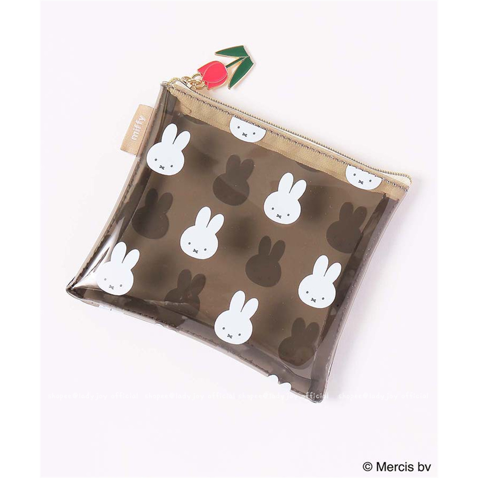 Japanese Miffy Rabbit Cute Pvc Transparent Waterproof Cosmetic Bag Wash