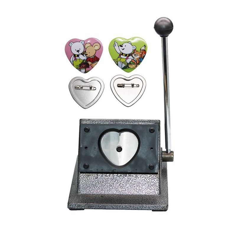 heart badge button maker 57*53MM paper cutting machine paper cutter for ...