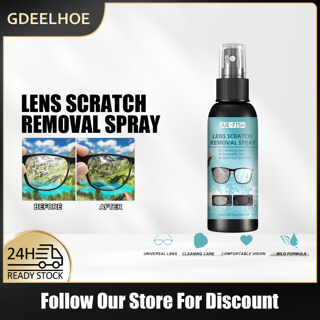 Eyeglasses Lens Cleaner Solution Lens Scratch Removal Spray Clean Lens