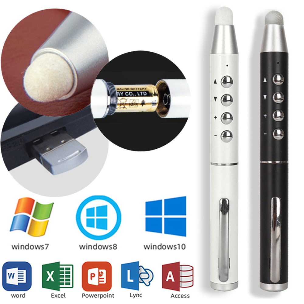 Wireless USB PPT Presentation Pointer Laser Clicker Powerpoint