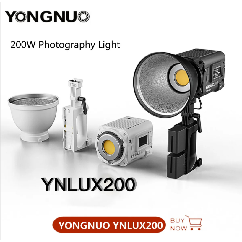 YONGNUO YNLUX200 200W 2700K6500K Handheld LED Video Light Outdoor