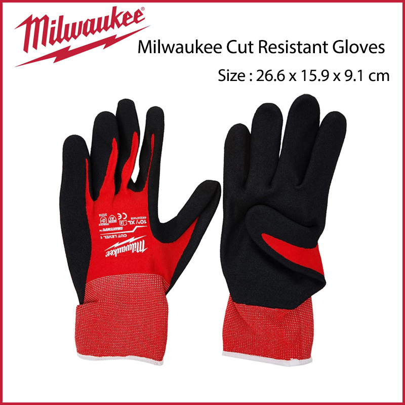 Milwaukee Cut Resistant Gloves Milwaukee Cut Nylon Nitrile Spandex