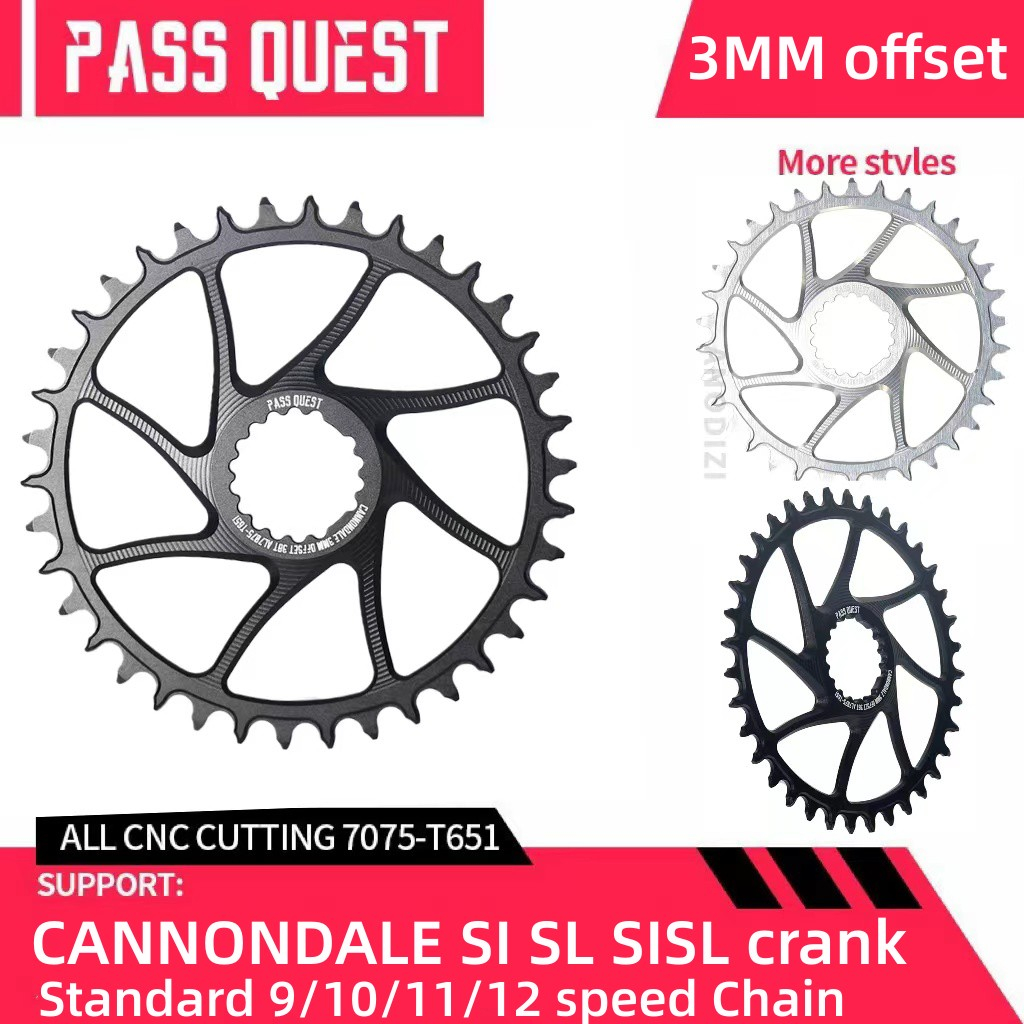 Pass Quest Chainring Boost Cannondale SI SL SISL Cranks 3mm Offset MTB ...