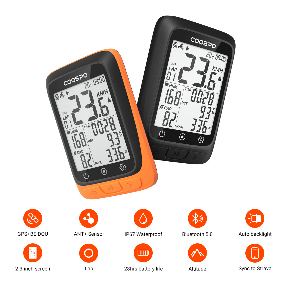 Coospo BC107 Bike speedometer wireless water proof IP67 Rechargeable