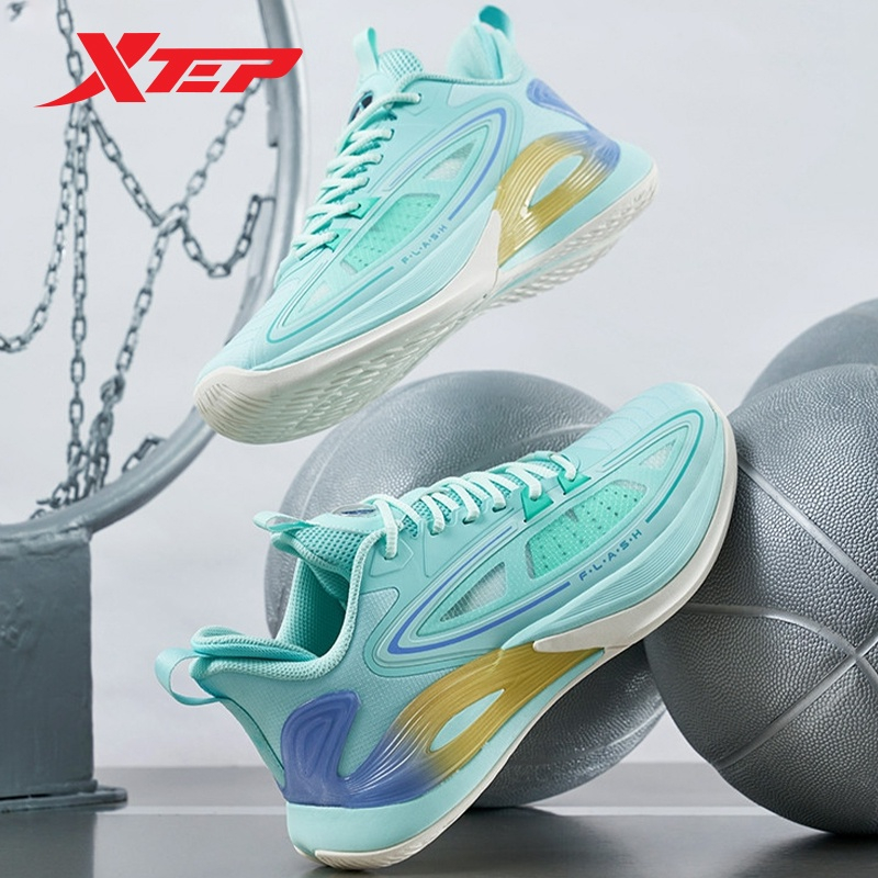 XTEP Plume 3.0-V3 Men Basketball Shoes Mid-Top Support Professional ...