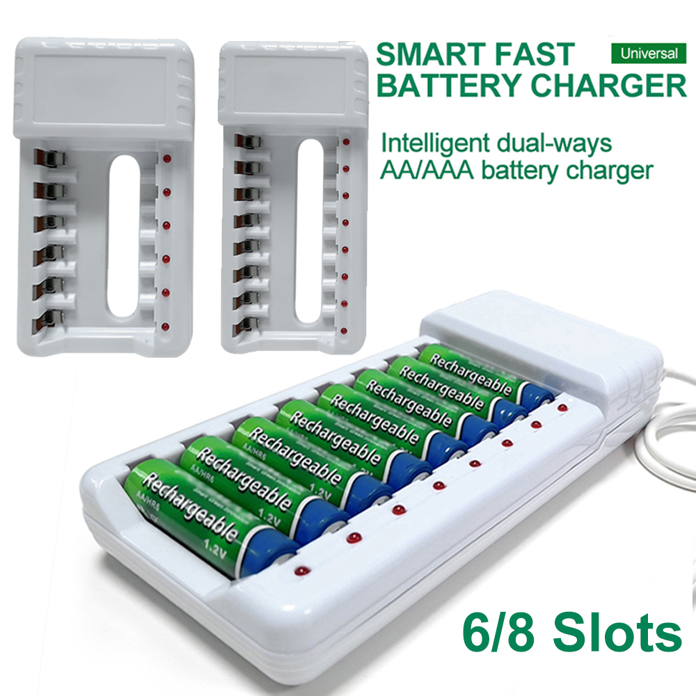 68 Slot Usb Aa Battery Charger For Aaa Ni Cd Ni Mh Rechargeable