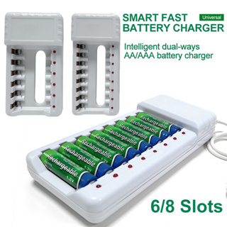 AA /AAA 4 Slots Chargeur De Batterie 220V Ni-Cd Rechargeable