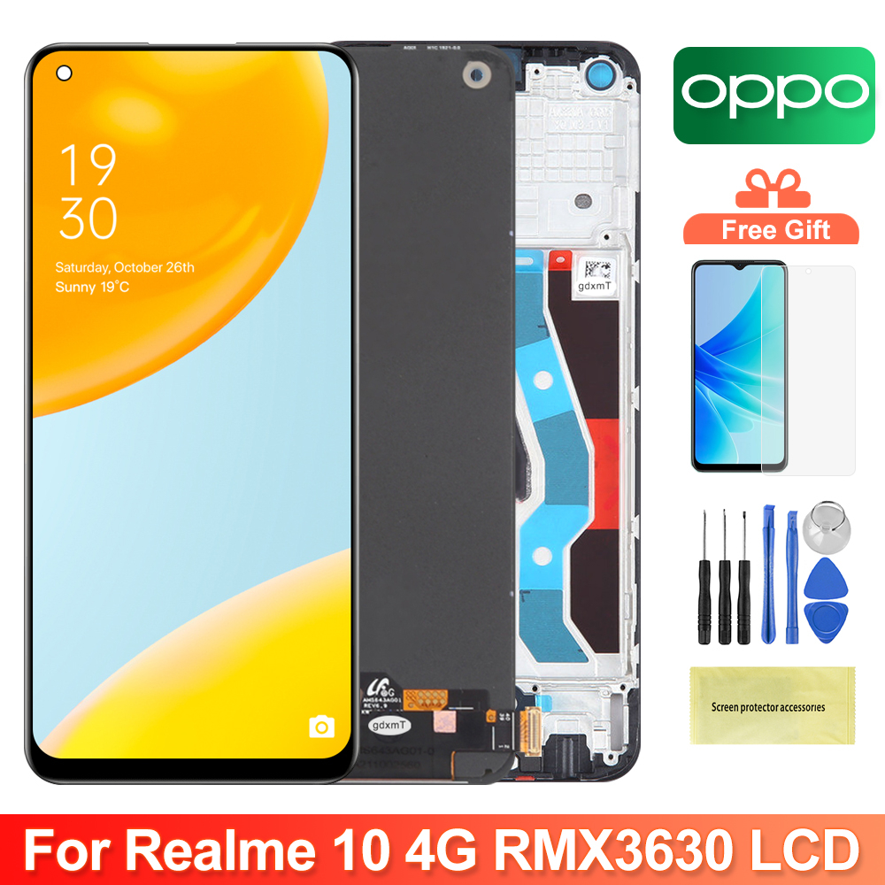 For Realme 10 4G RMX3630 LCD Display Touch Screen Digitizer Assembly ...