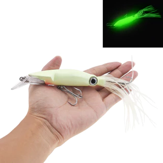 1pc 40g Artificial Squid Fishing Lure With Tentacles For Sea