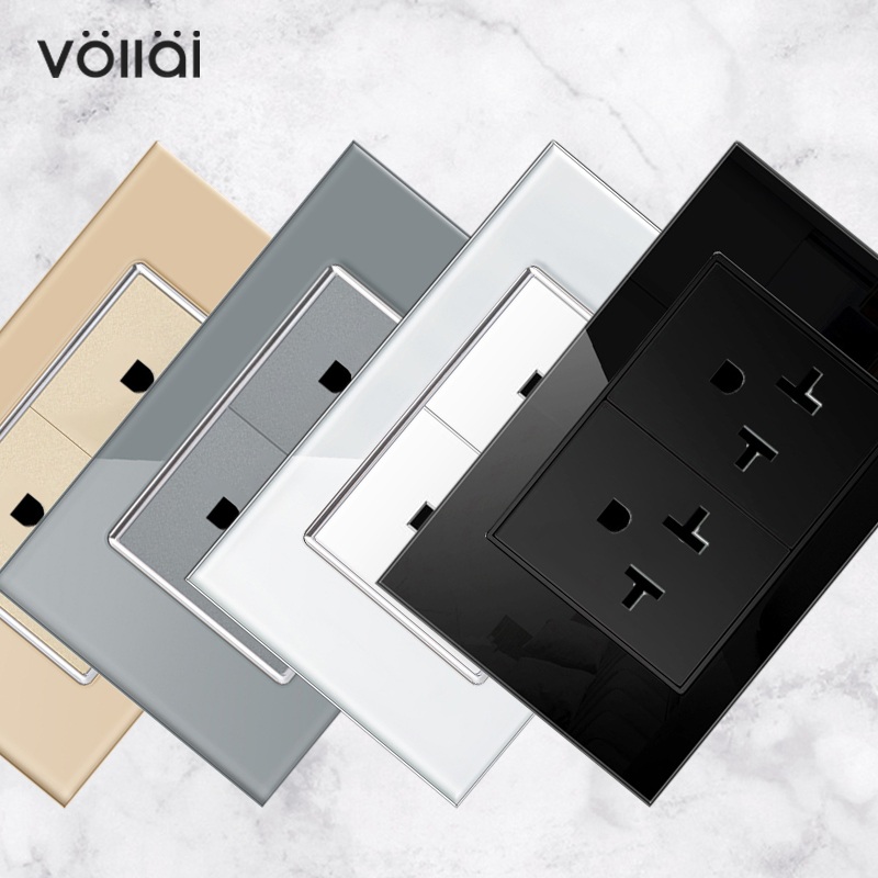 Vollai 20amp outlet socket for Air conditioning socket 2 Gang Universal
