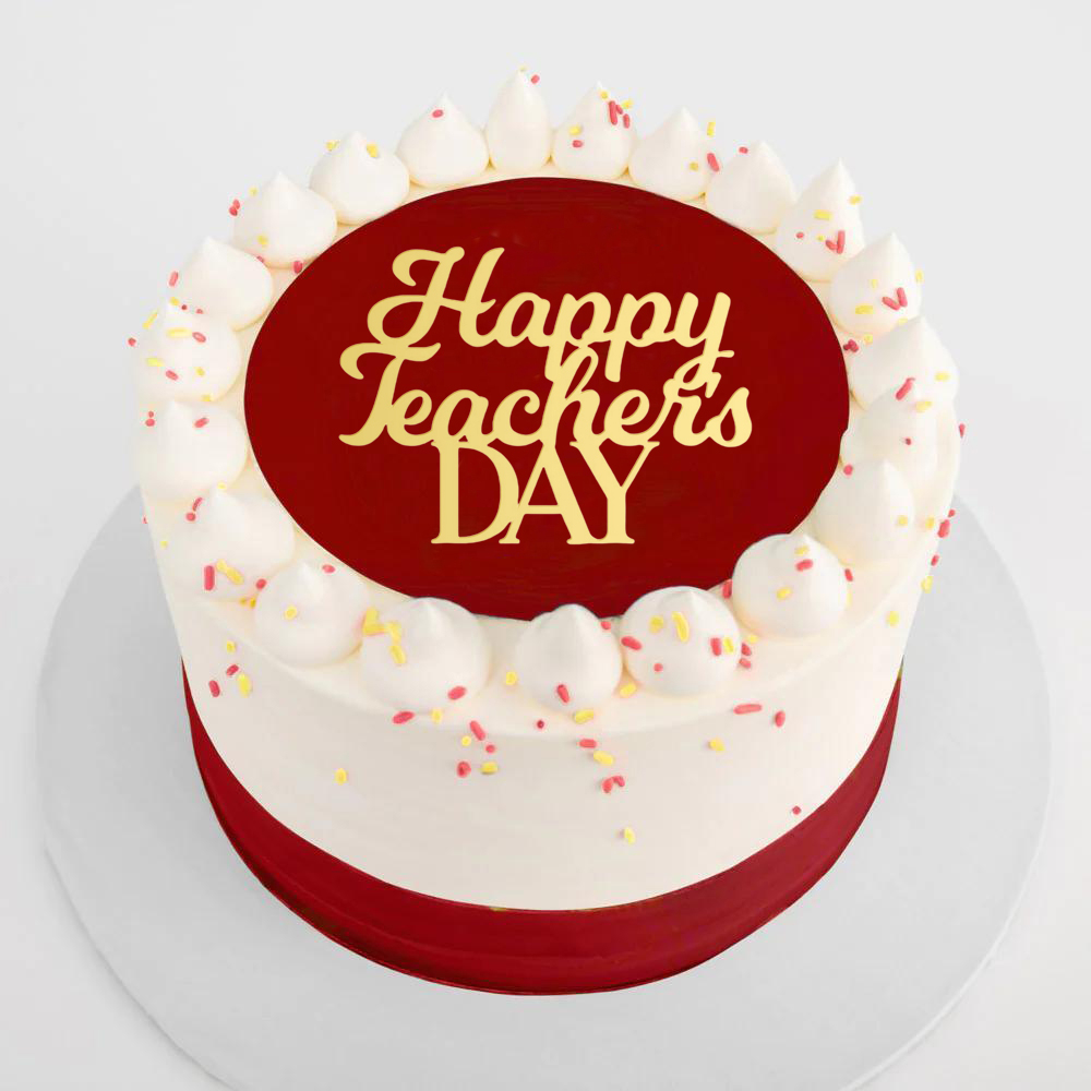 Pack of 10 Pcs Acrylic Happy Teacher Cake Topper Best Teacher Ever Cake ...