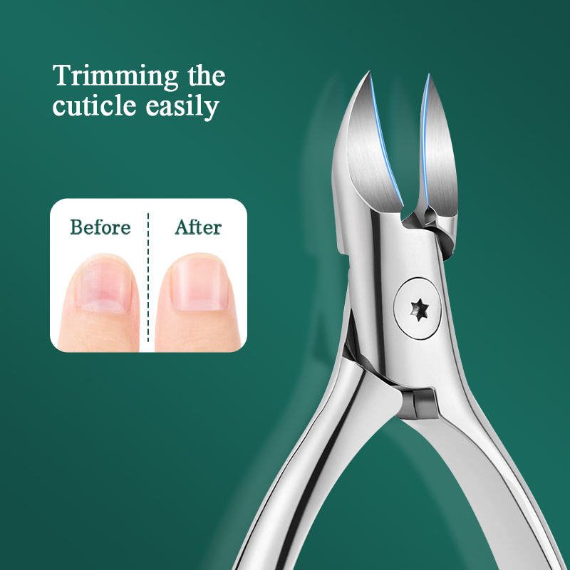 LILYCUTE Cuticle Nail Nipper Clipper Manicure Stainless Steel Tweezer
