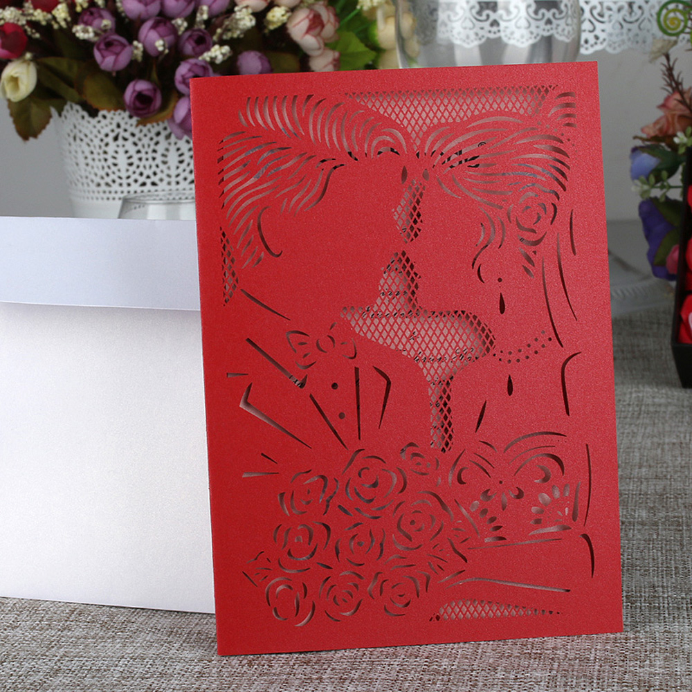 10pcs/pack Wedding Invitation Card Cover Party Debut Invitations ..., image size:1000x1000