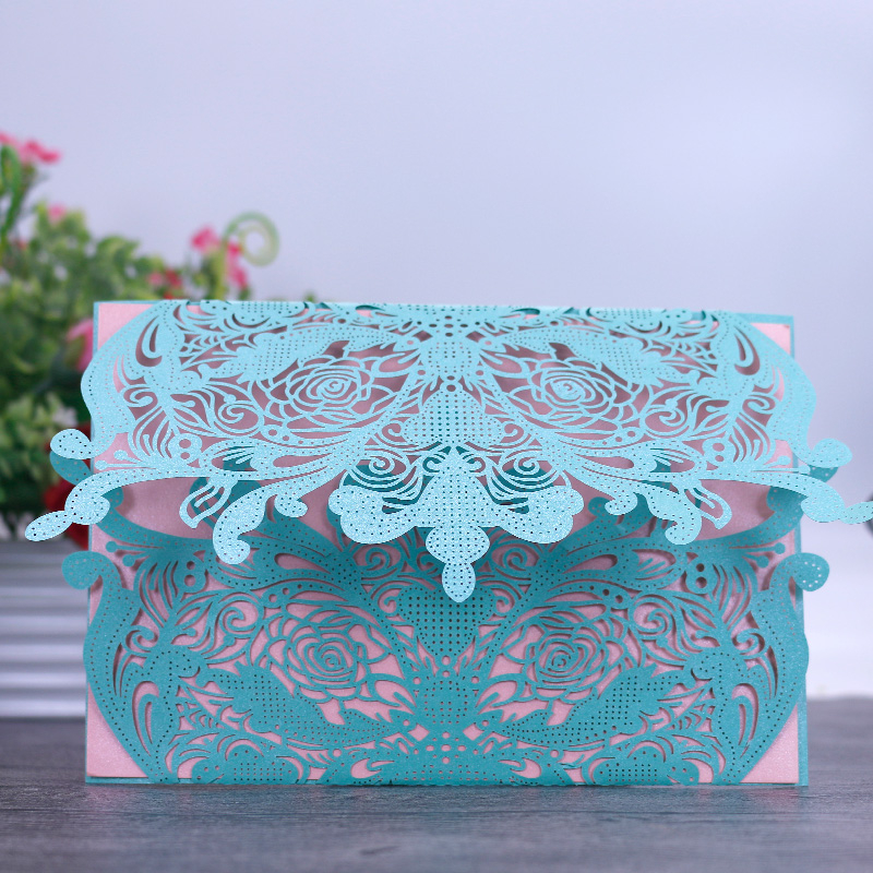 10pcs/pack Wedding Invitation Card Cover Party Debut Invitations ..., image size:800x800