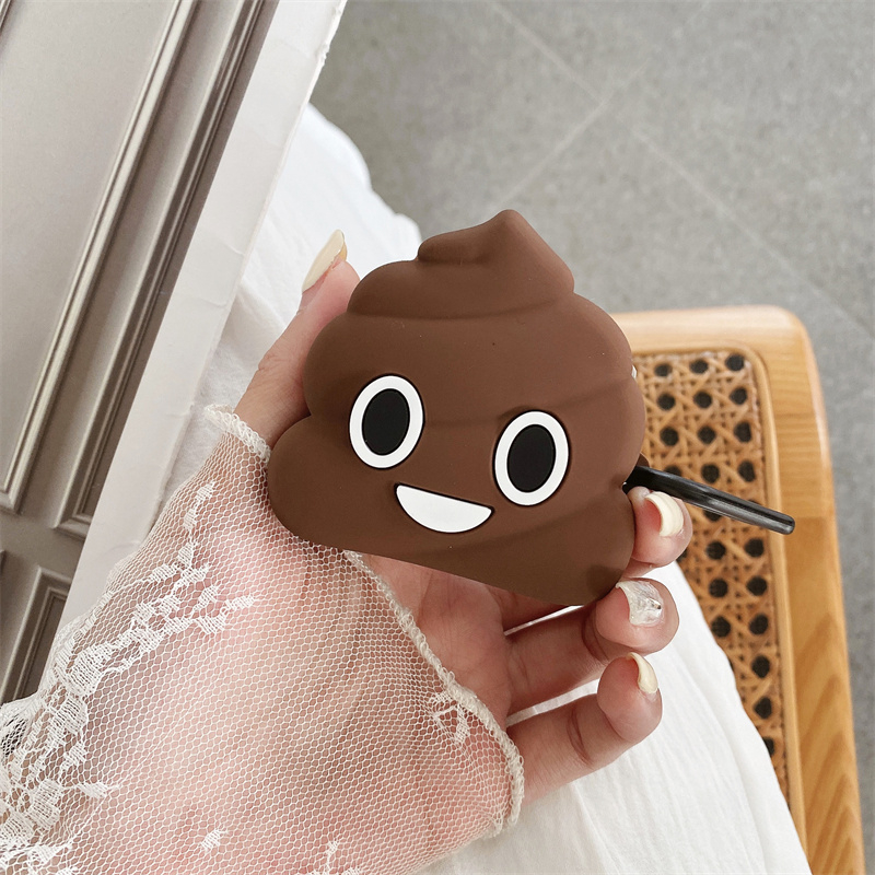 Funny poop Cartoon silicone Case For Samsung Galaxy Buds Fe / buds2 pro ...