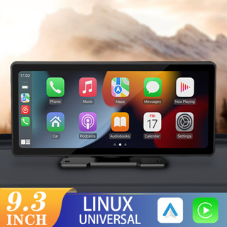 Car Radio 9.3” Portable CarPlay Multimedia Android Auto Video Player ...