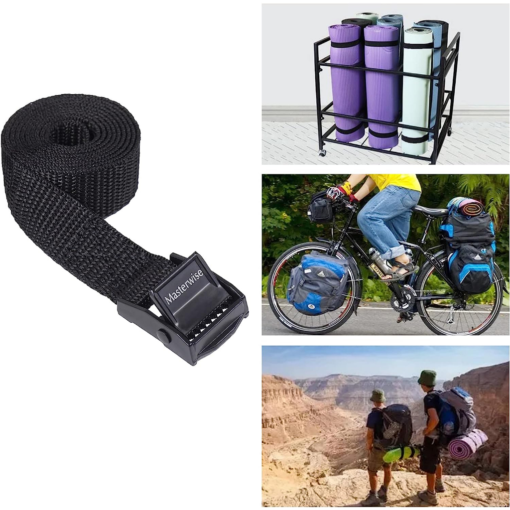 Lashing Strap with Cam Buckles, Cinch Strap with Adjustable Buckle Tie