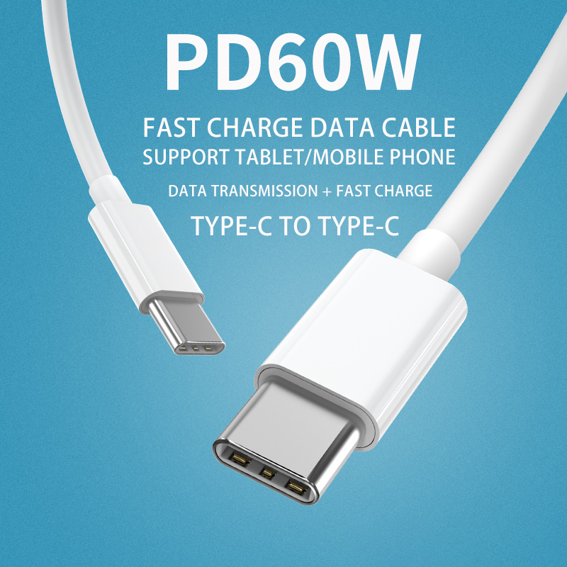PD 60W Type-C to Type-C Cable Fast Charge Data Sync Cable For Phone ...