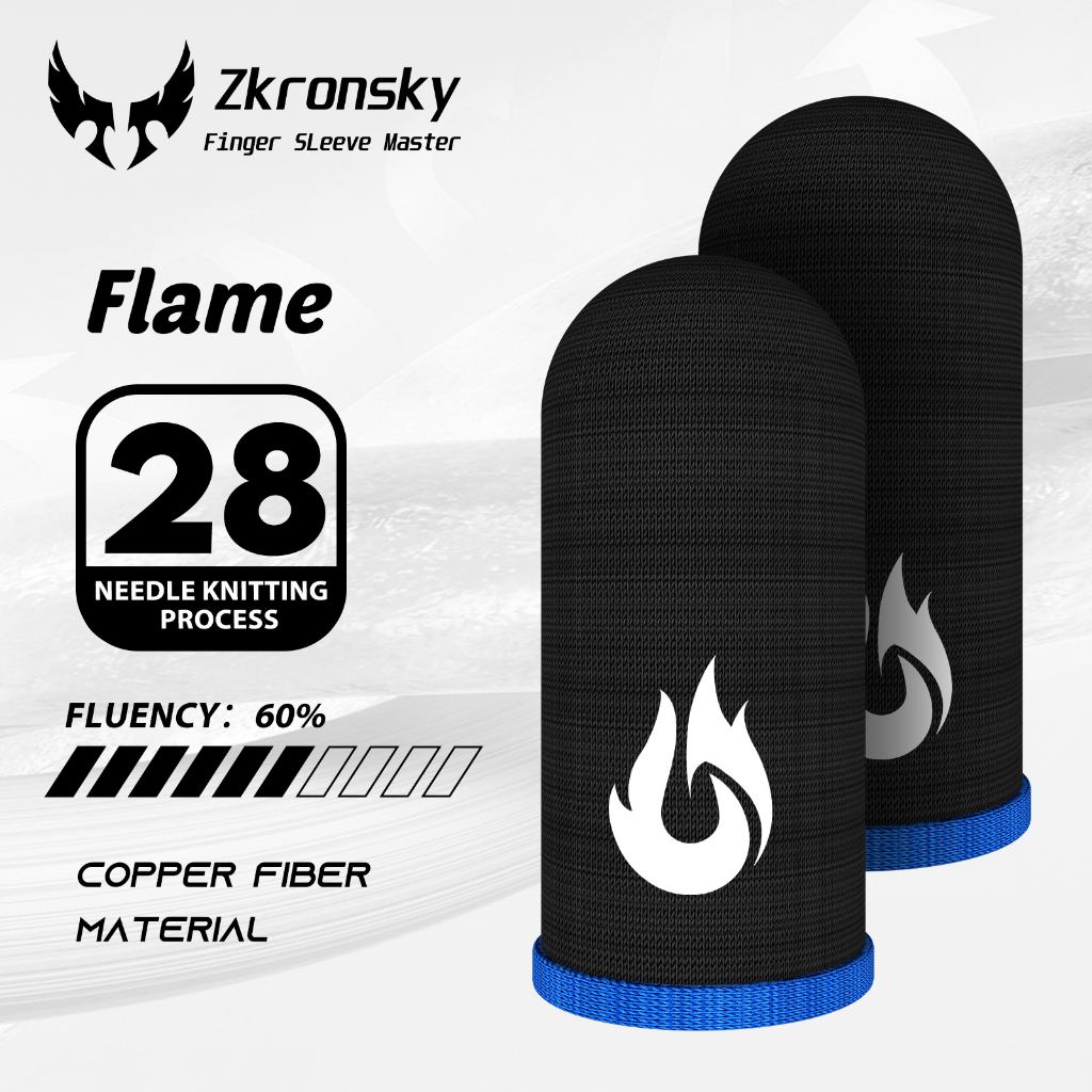 Zkronsky Finger Sleeve thumb sleeves gaming codm game finger anti sweat gloves Mobile gaming