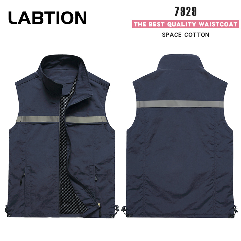 Labtion#7929B#太空锦反光休闲马甲透气舒适防水反光马甲 | Shopee Philippines