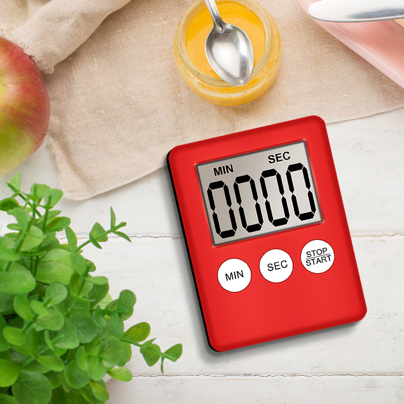 Digital Cooking Timer LCD Display Baking Countdown Alarm Button ...