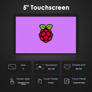 Raspberry Pi Touchscreen Monitor, 5 Inch Portable IPS USB Monitor ...