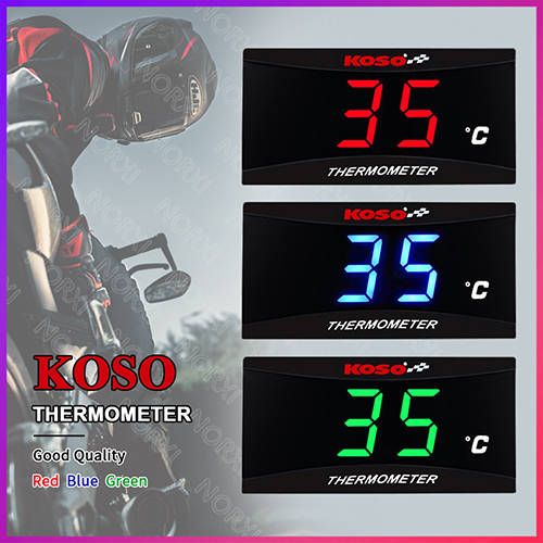Motorcycle Koso Temperature Water Temp Meter With Sensor For honda ...