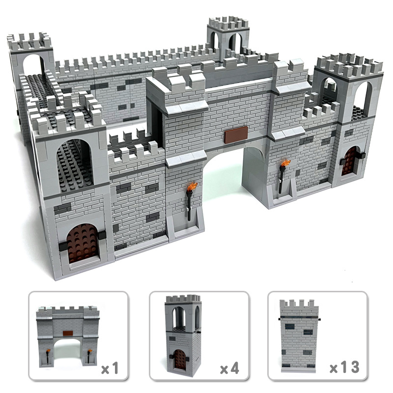 Medieval military castle Building Blocks Kits, Build Your Own castle ...