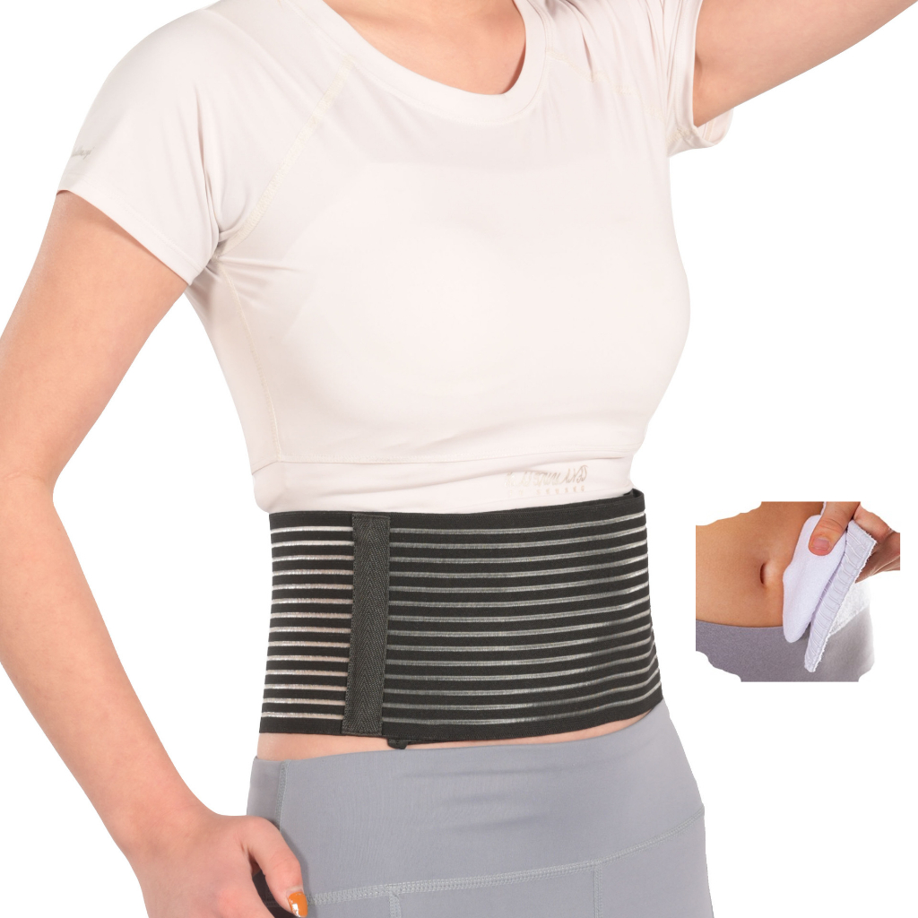 Umbilical Hernia Belt for Men and Women Abdominal Support Binder with