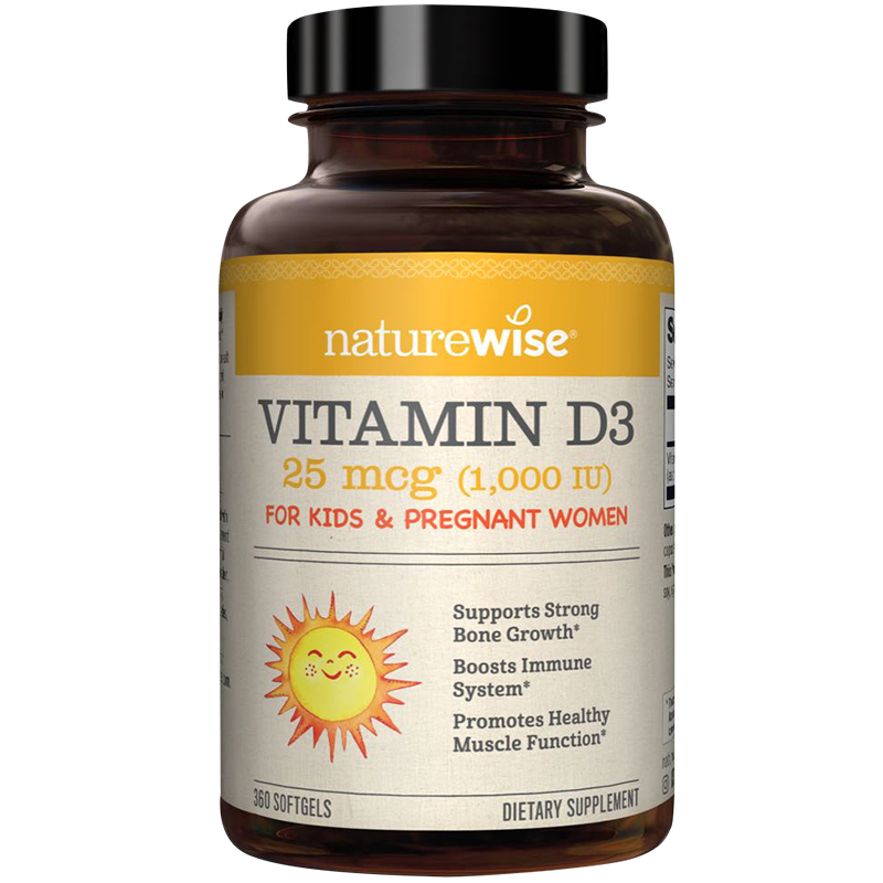 Naturewise1,000iu Vitamin d3 Soft Capsules Nonvd3 Drops Pregnant Women