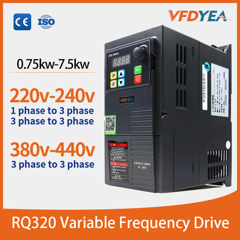 0 75 1 5 2 2 3kw 220v single phase to three phase vfd vsd 415v
