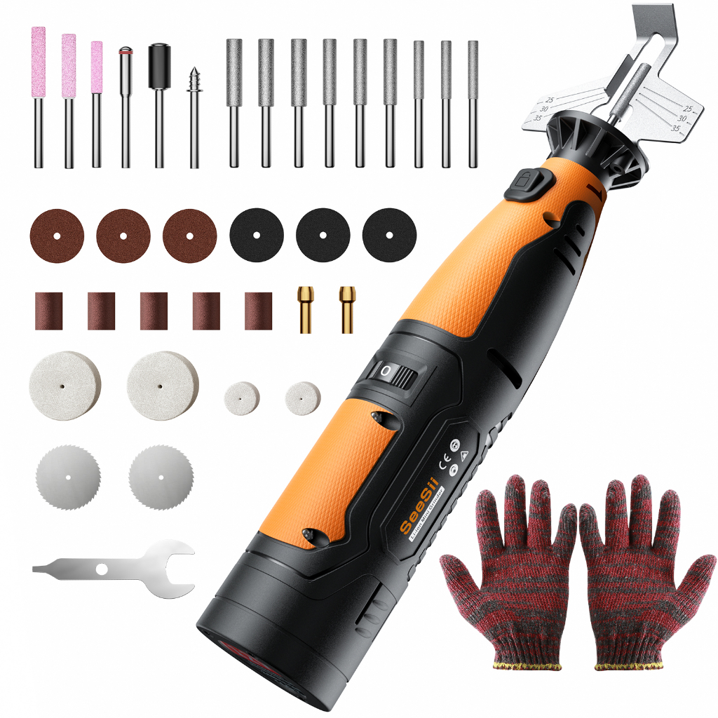 Handheld Cordless Chainsaw Sharpener Kit MultiFunction High Speed
