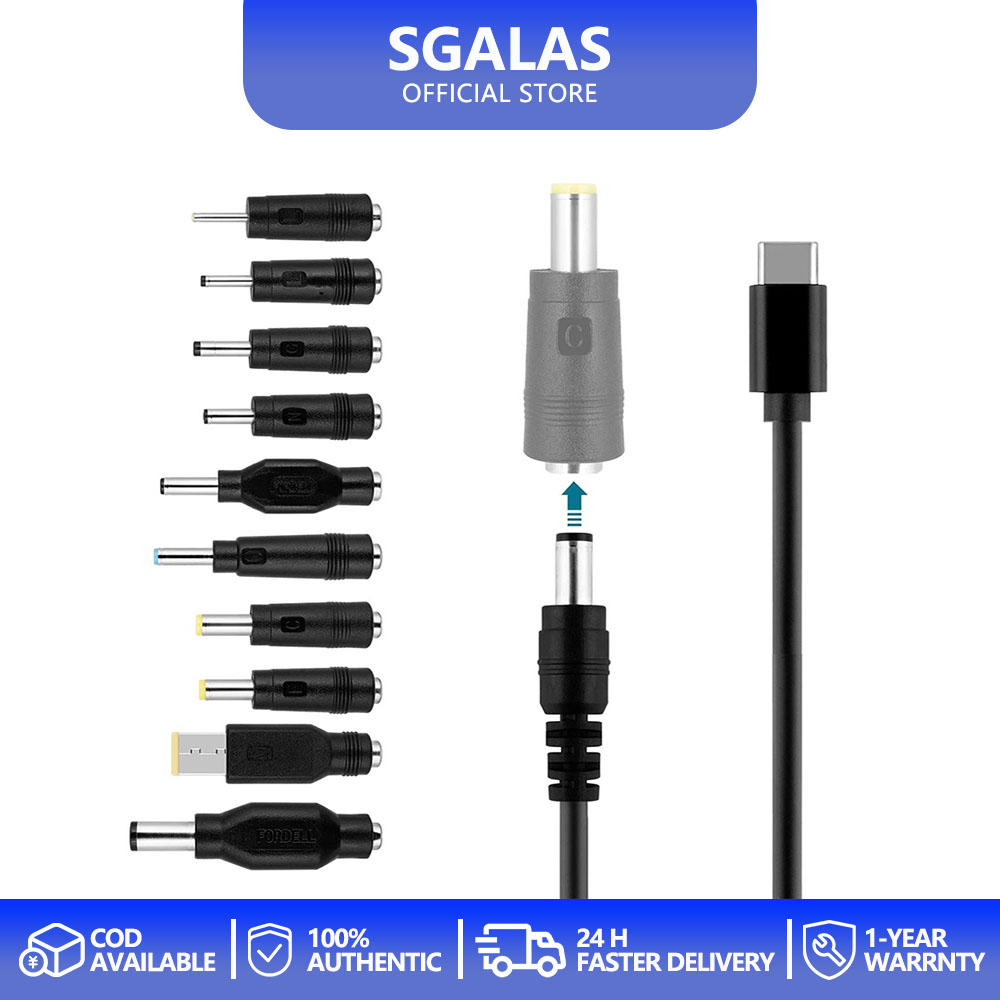 SGALAS Laptop to Powerbank Connector DC Power Adapter Kits 10 PCS ...