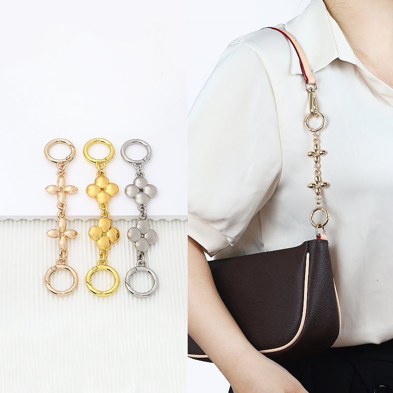 Bag Strap Extender Chain Four Leaf Clover Extension Chain Metal Chain ...