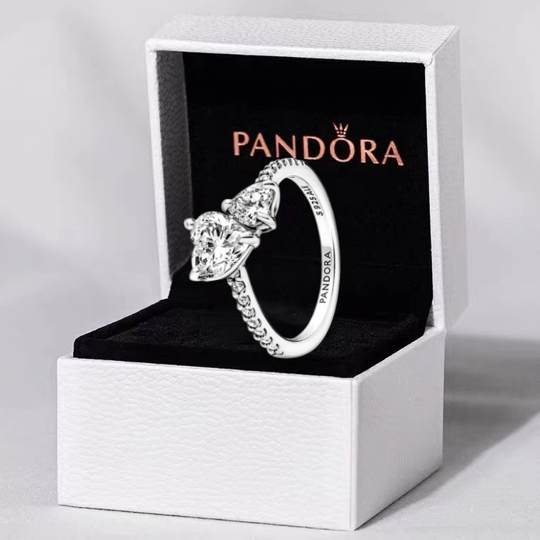 Pandora Two Hearts Promise Ring Couples Pandora Sterling His Hers