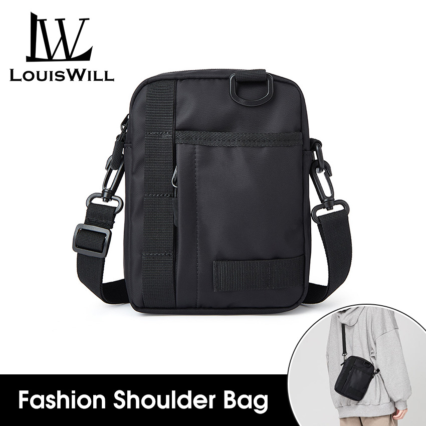 LouisWill Men's Small Bag Oxford Cloth Bag Scratch Resistant Bag Lightweight Mini Hanging Bag